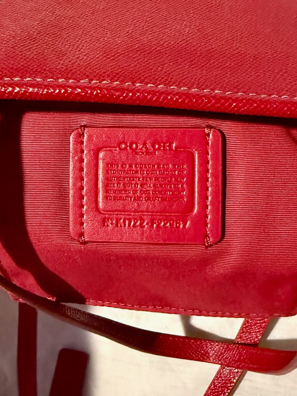 vintage #Y2K Coach Mini City Zip tote in Red